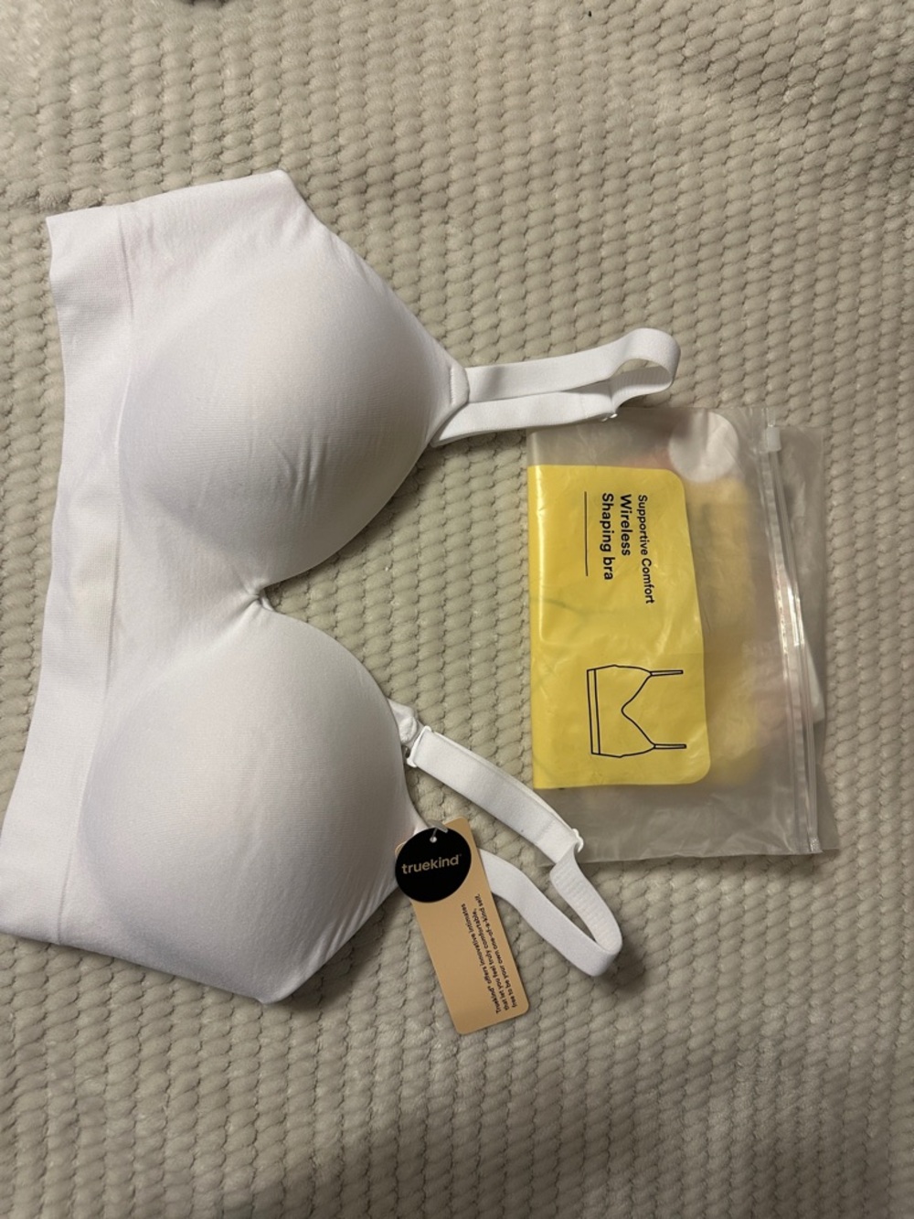 Truekind White Wireless Shaping Bra